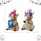 Glitzhome® Patriotic Americana Highland Cow Table Décor